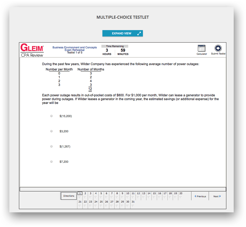 Gleim online CPA