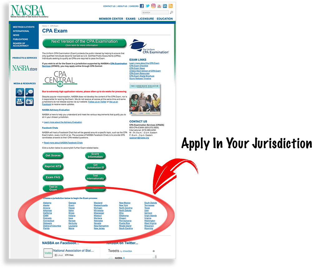NASBA CPA application