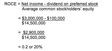Return on Common Stockholders Equity Calculation