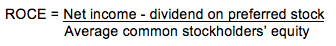 Return on Common Stockholders Equity