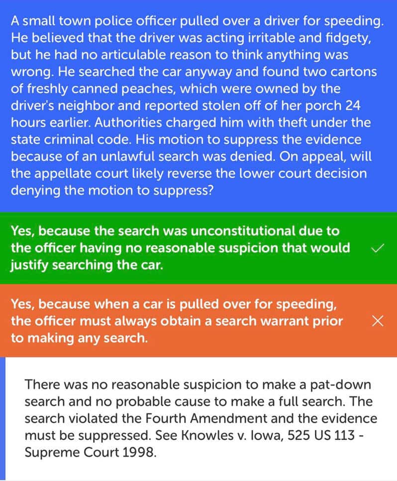 Bar Prep Hero Review - Practice Questions