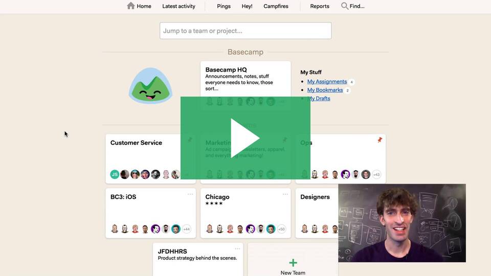 Basecamp Dashboard Workflow